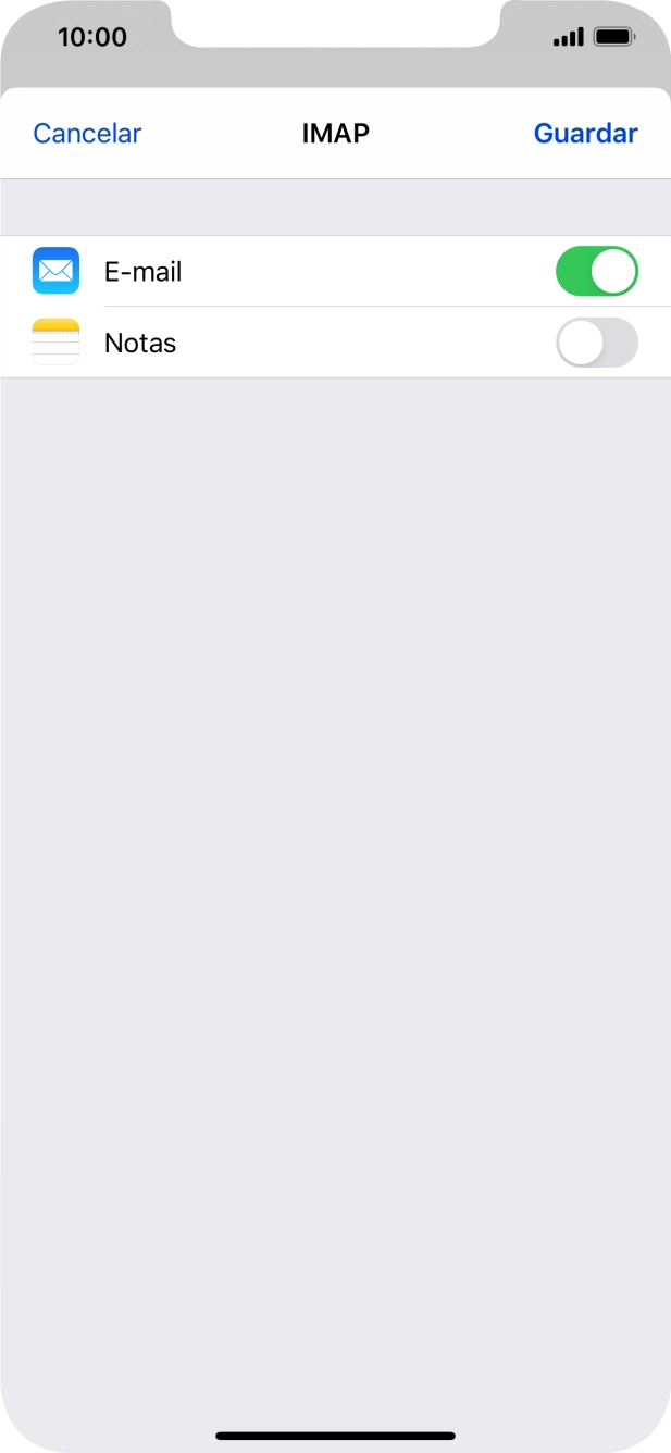 Prima Guardar. A sua conta de e-mail está agora configurada. Se pretender escolher definições adicionais para o servidor de receção e envio, siga os passos seguintes.