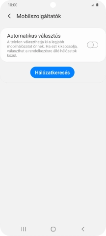 Kattints az „Automatikus választás” melletti csúszkára a funkció bekapcsolásához.