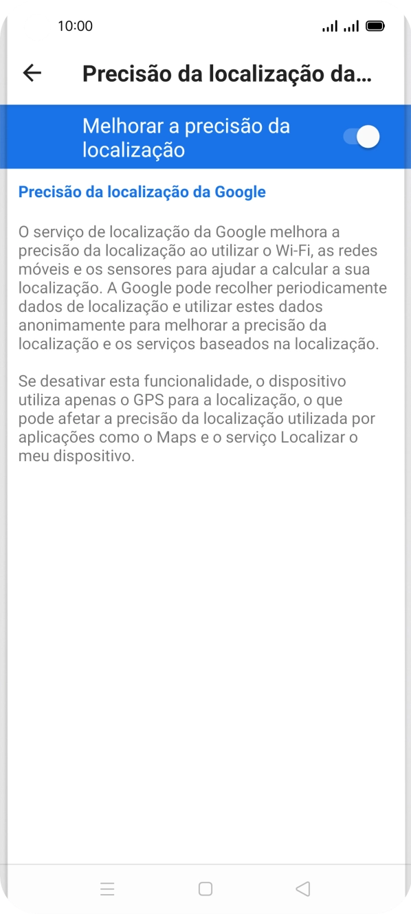 Se premir o indicador junto a 