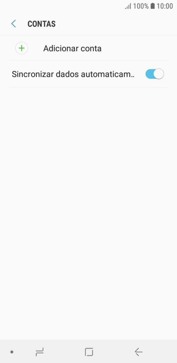 Prima Adicionar conta.