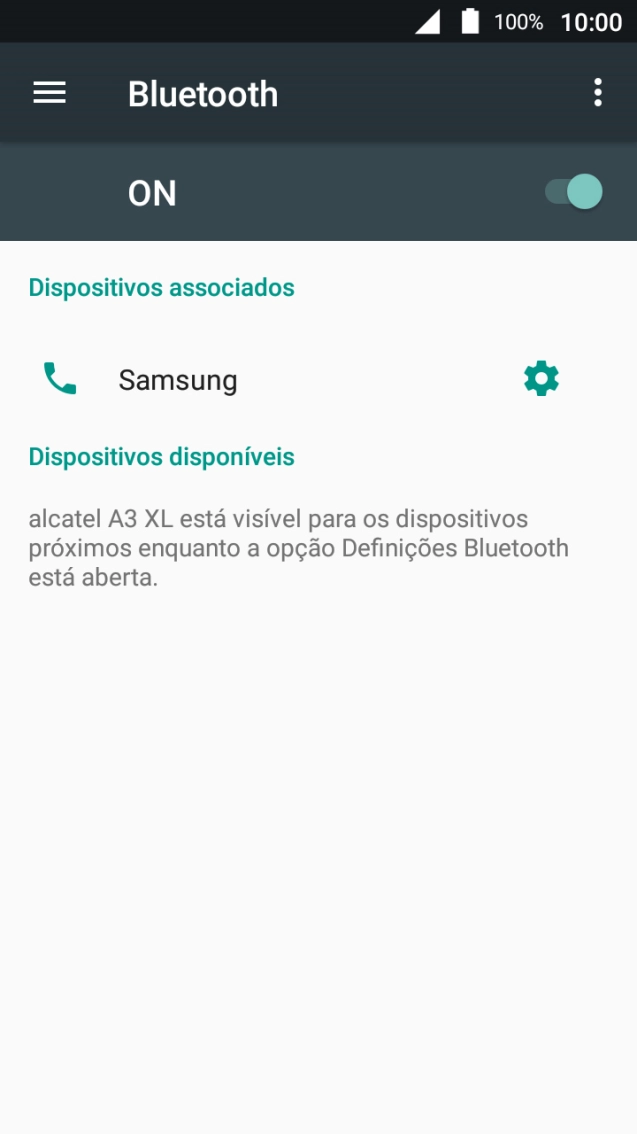 Prima a tecla de início para terminar e voltar ao ecrã inicial.
