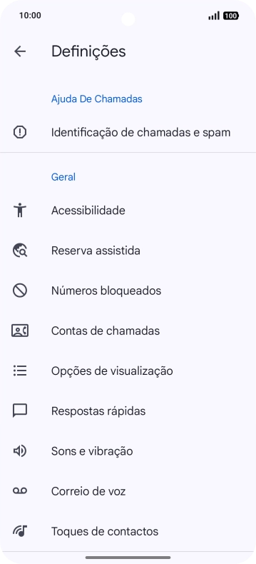 Prima Contas de chamadas.