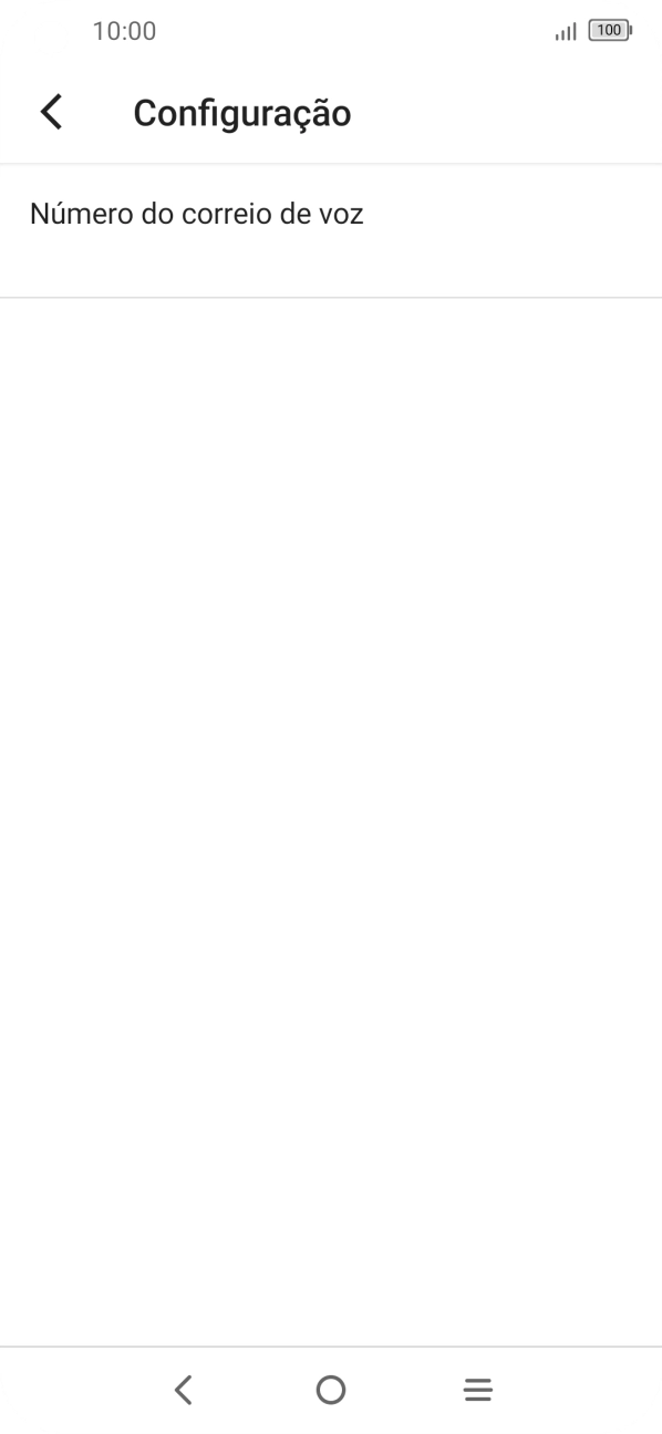 Prima Número do correio de voz.