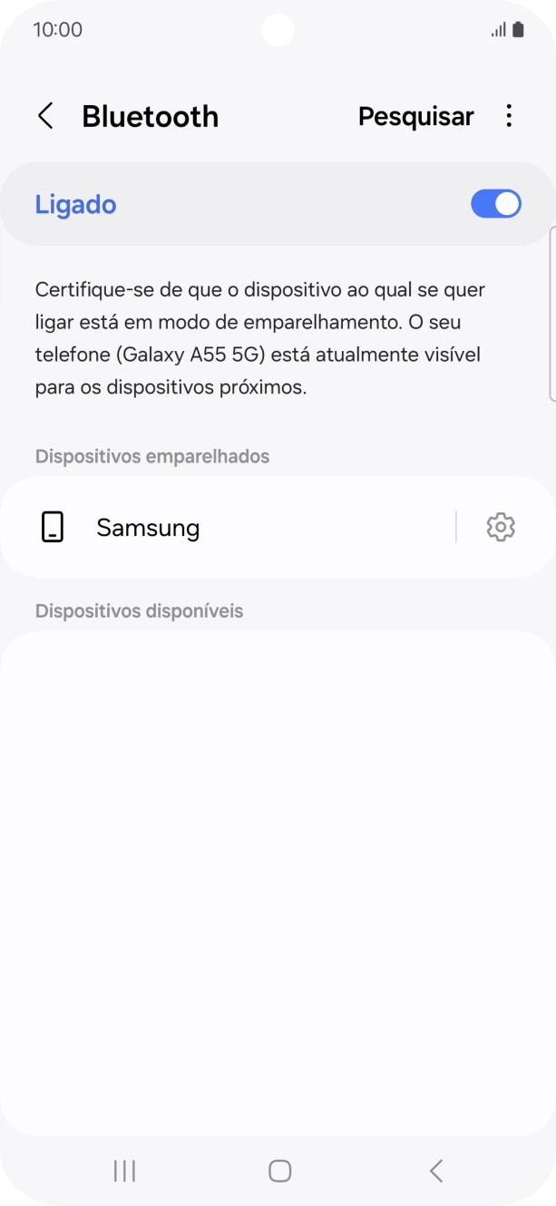 Prima a tecla de início para terminar e voltar ao ecrã inicial.