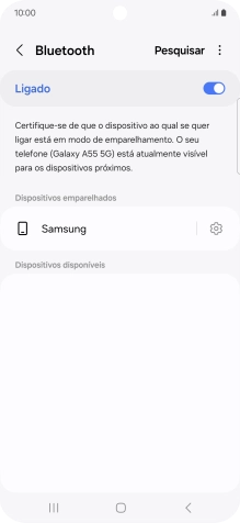 Prima a tecla de início para terminar e voltar ao ecrã inicial.