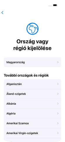 Válaszd ki a kívánt országot vagy régiót.