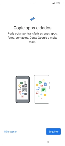 Prima Não copiar e siga as indicações no ecrã para terminar a ativação.