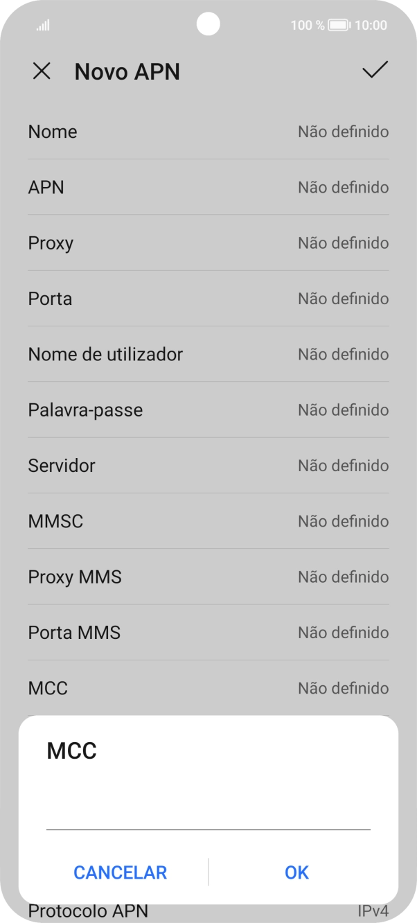 Introduza 268 e prima OK.