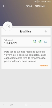Prima a tecla de início para terminar e voltar ao ecrã inicial.