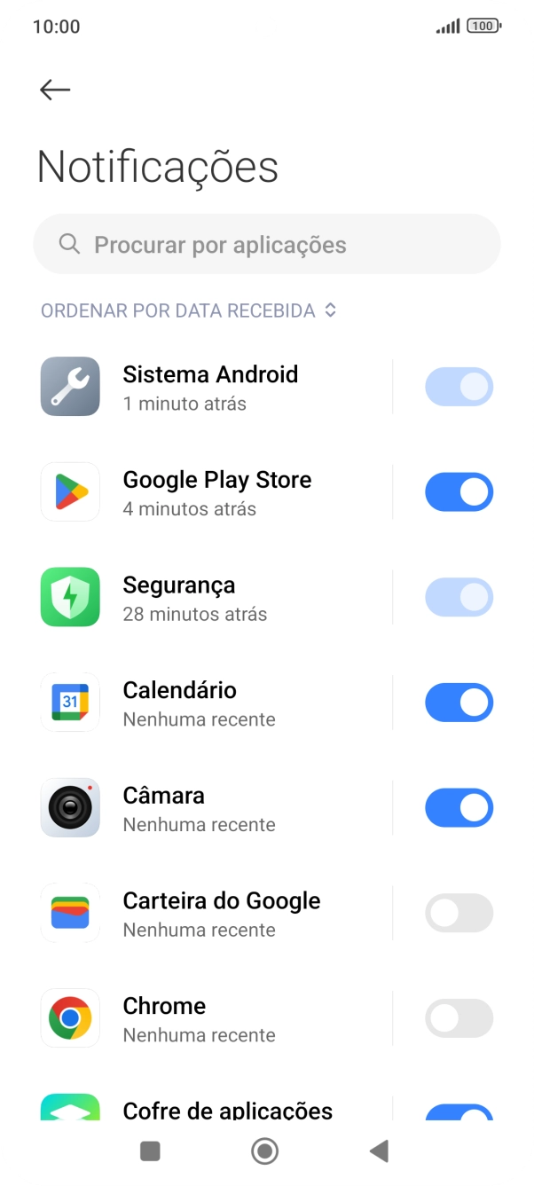 Prima a app pretendida.