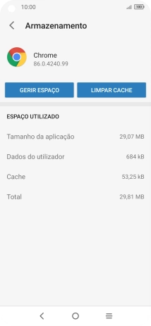 Prima LIMPAR CACHE.