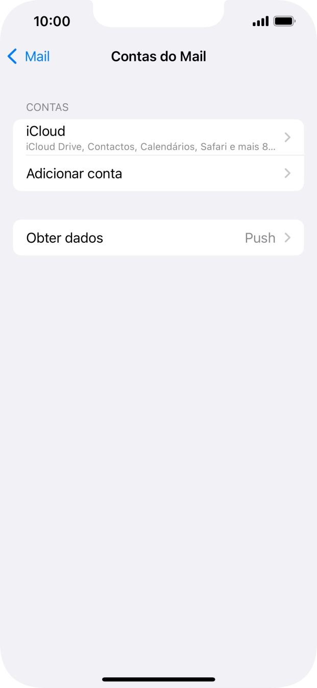 Prima Adicionar conta.