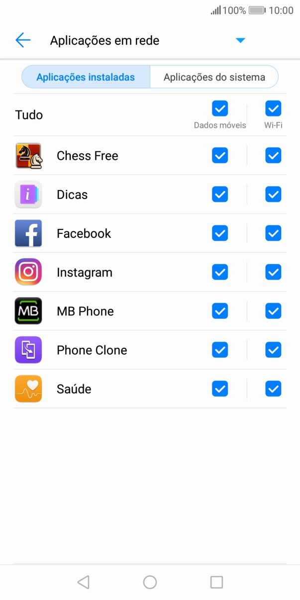 Prima o campo na coluna 