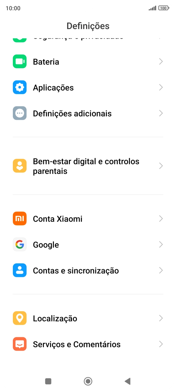 Prima Contas e sincronização.