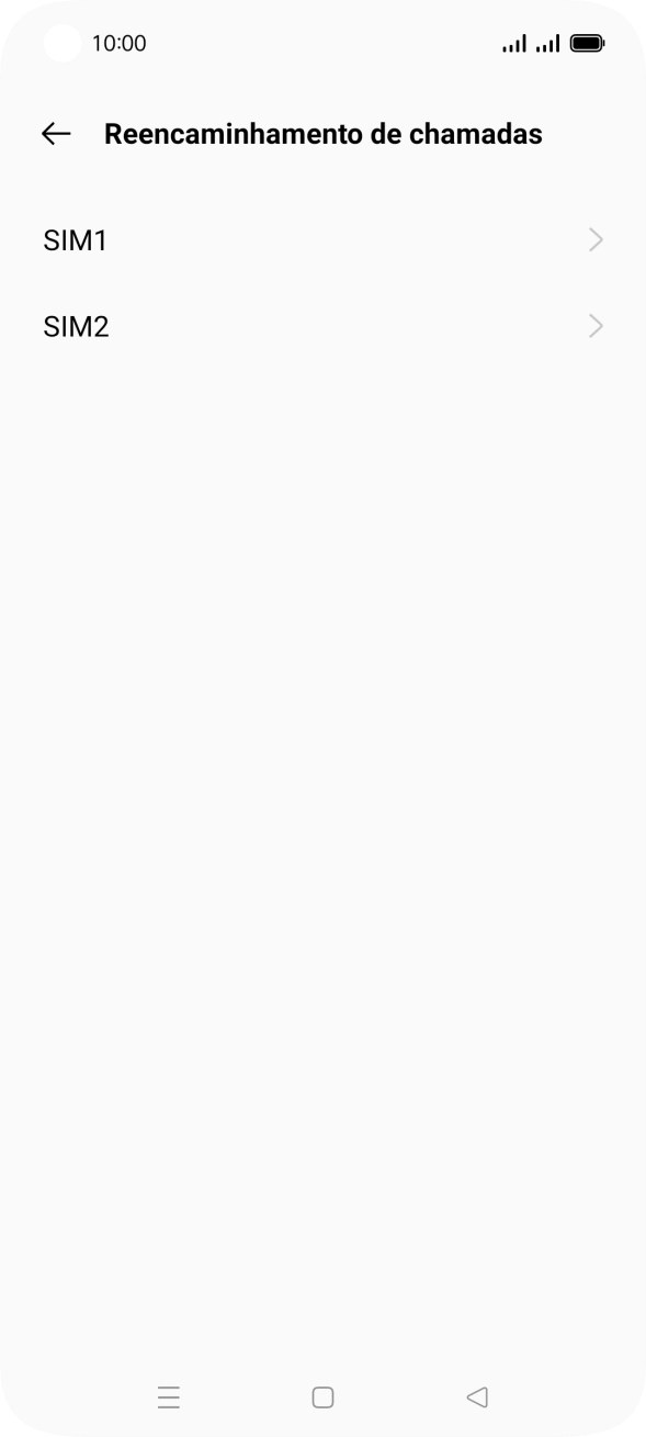 Prima o cartão SIM pretendido.