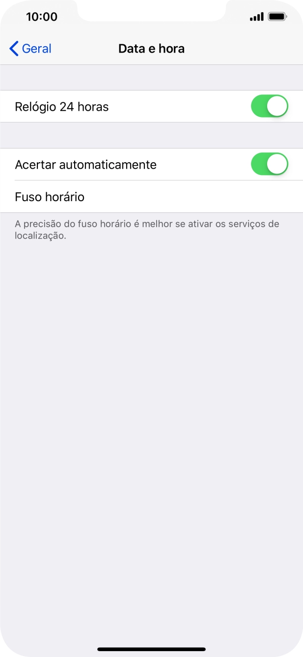 Para voltar ao ecrã inicial, deslize o dedo de baixo para cima a partir da base do ecrã.