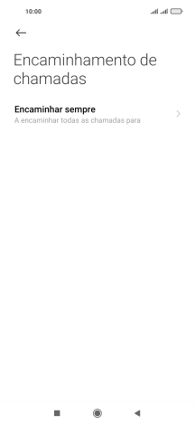 Prima o tipo de desvio pretendido.