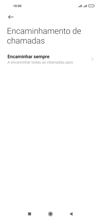 Prima o tipo de desvio pretendido.