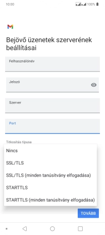 Válaszd a Nincs lehetőséget.