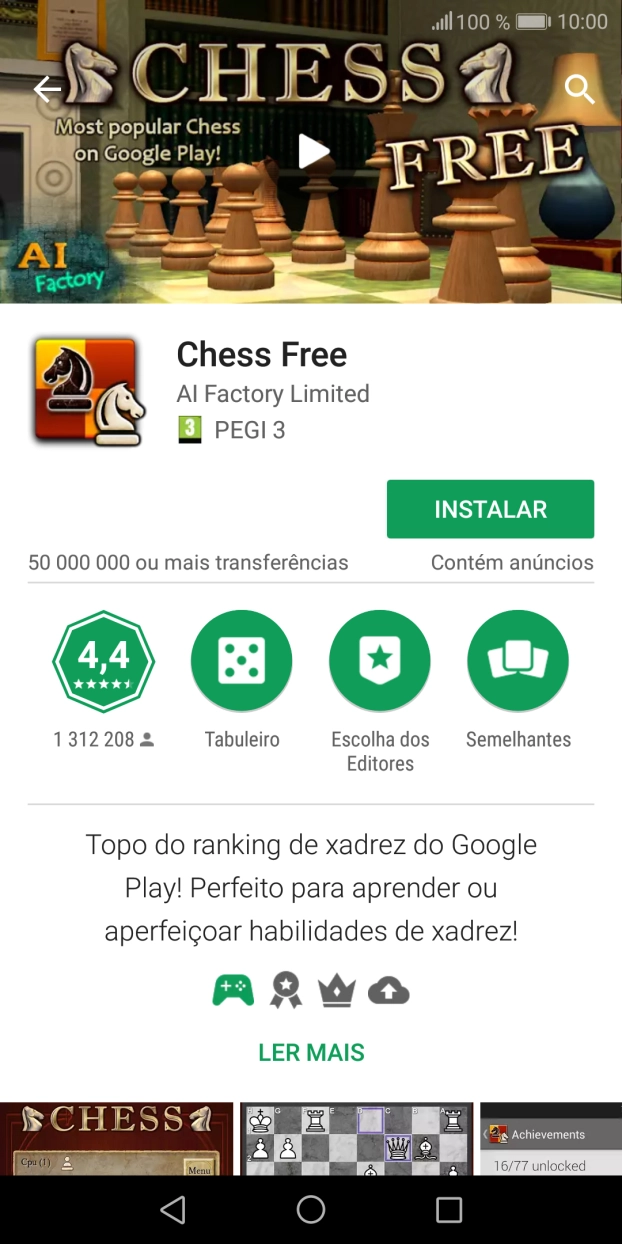 Prima INSTALAR e siga as instruções no ecrã para instalar a app.