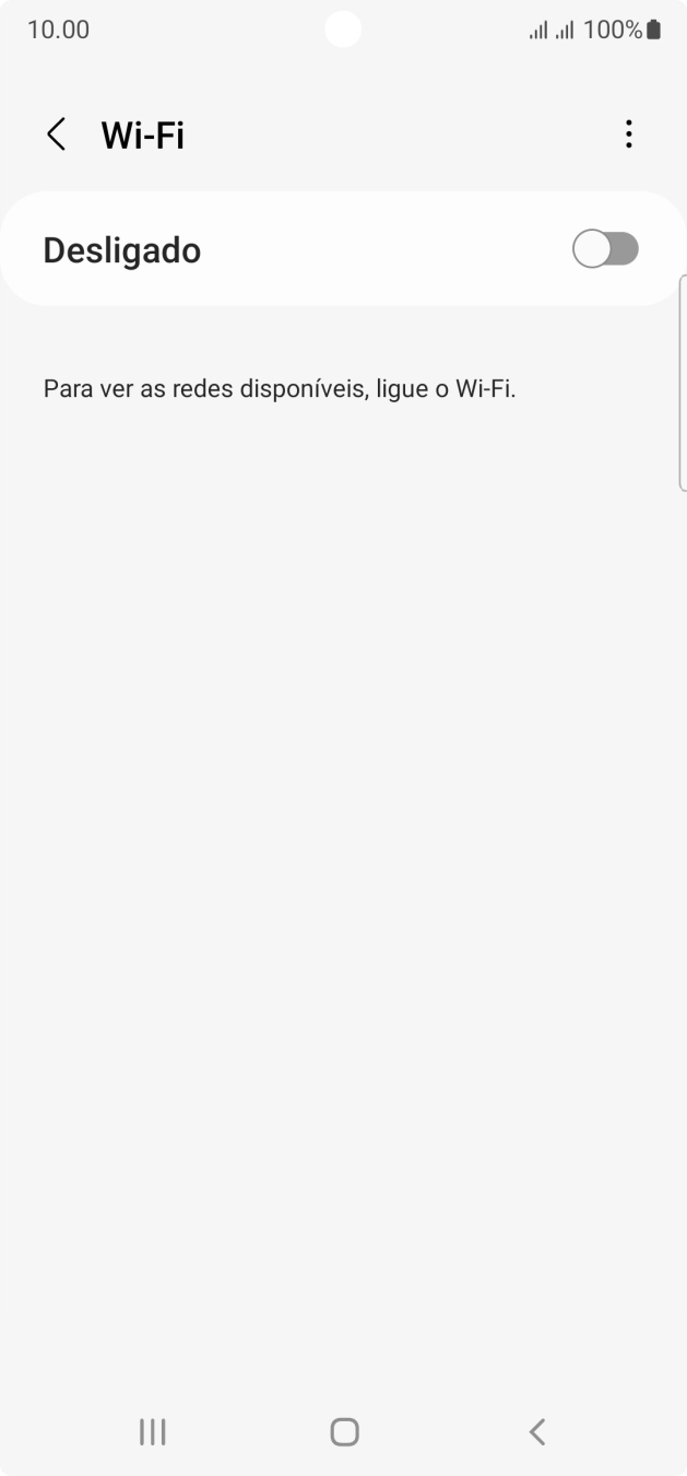 Prima o indicador para ativar a função.