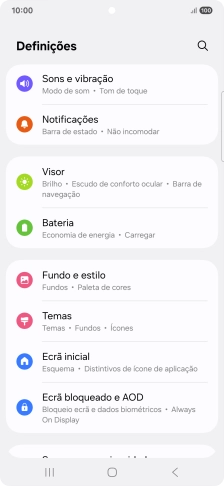 Prima Ecrã bloqueado e AOD.