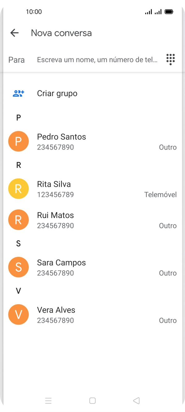 Prima o campo junto a 