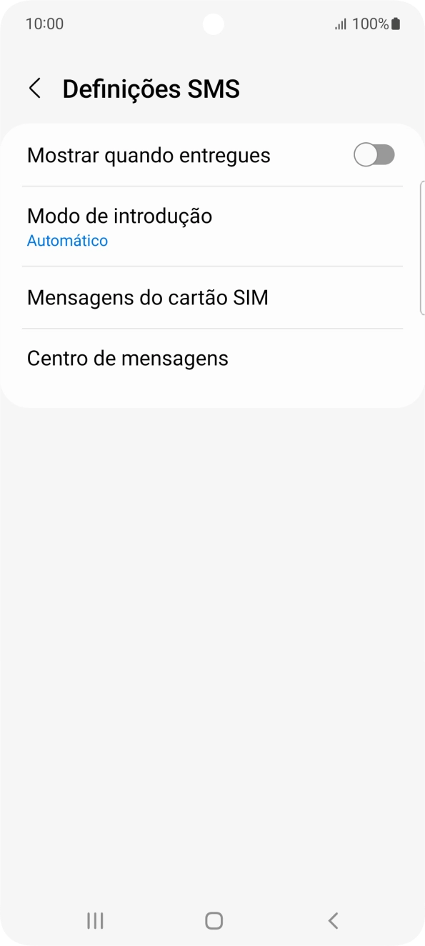 Prima Centro de mensagens.