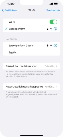Húzd az ujjad felfelé a kijelző aljáról, hogy visszatérj a kezdőképernyőhöz.