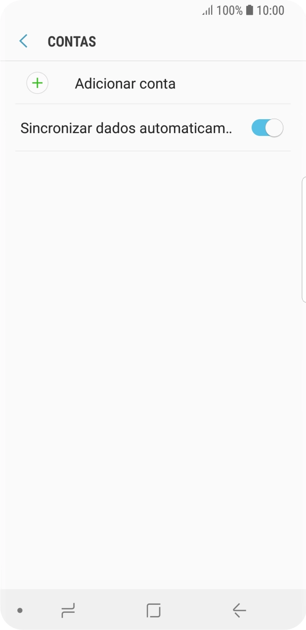 Prima Adicionar conta.