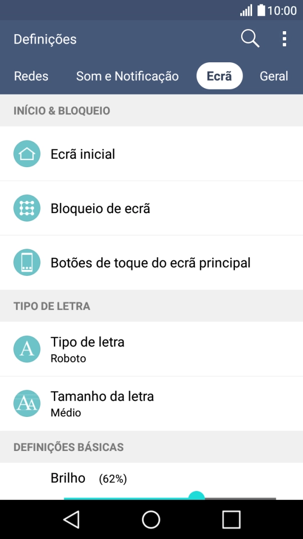 Prima Bloqueio de ecrã.
