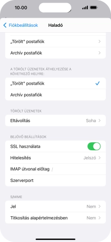 Válaszd a Hitelesítés lehetőséget.