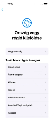 Válaszd ki a kívánt országot vagy régiót.