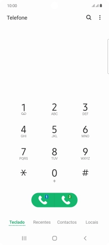 Prima o ícone de menu.