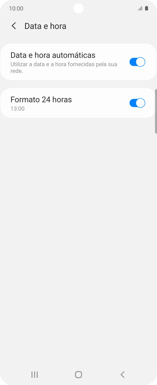 Prima a tecla de início para terminar e voltar ao ecrã inicial.