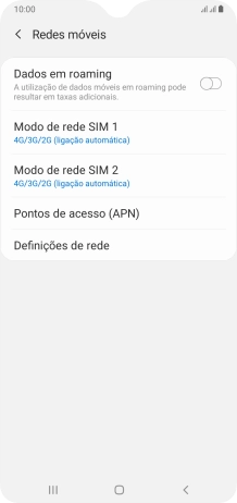Prima Definições de rede.