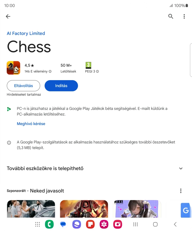 A befejezéshez, és ahhoz, hogy visszatérhess a főképernyőhöz, nyomd meg a főgombot.