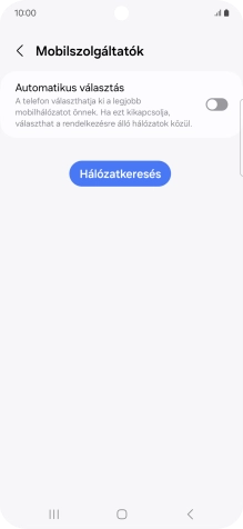 Kattints az „Automatikus választás” melletti csúszkára a funkció bekapcsolásához.