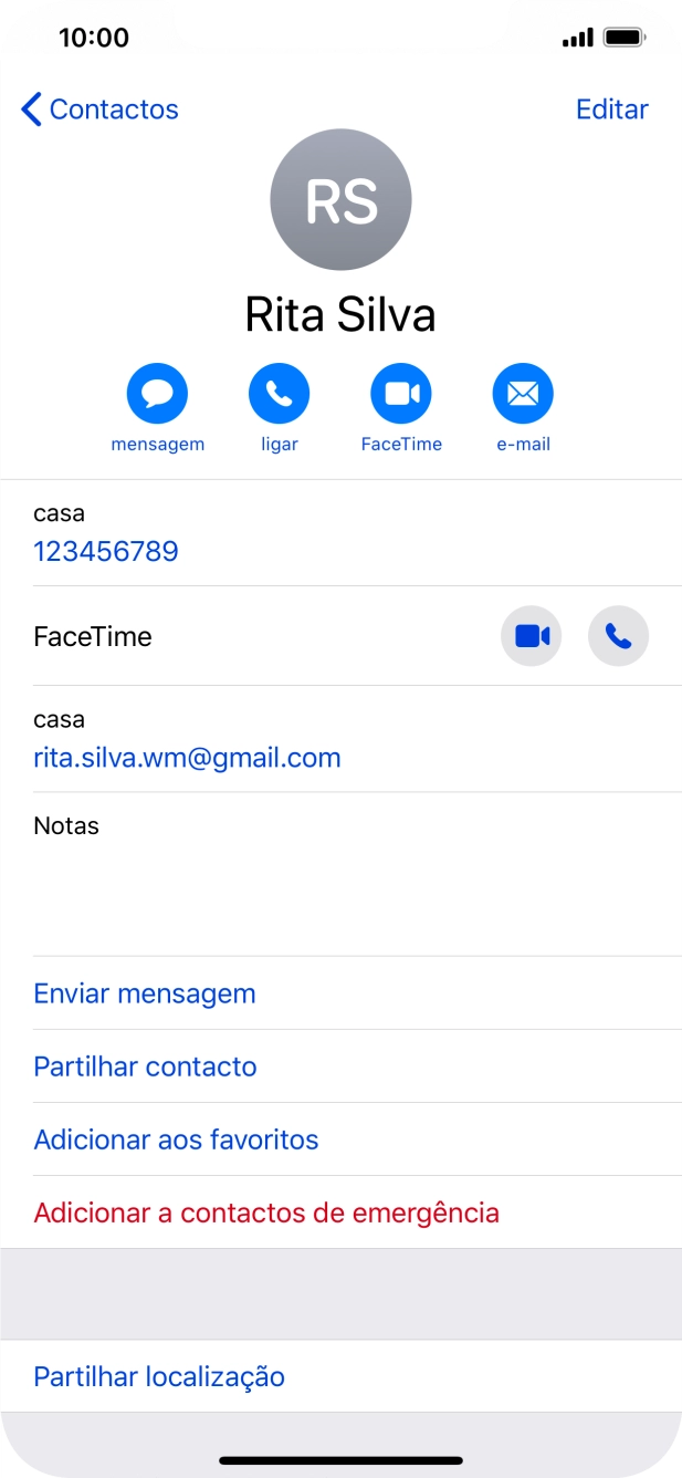 Prima o número pretendido.