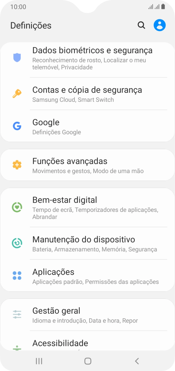 Prima Contas e cópia de segurança.