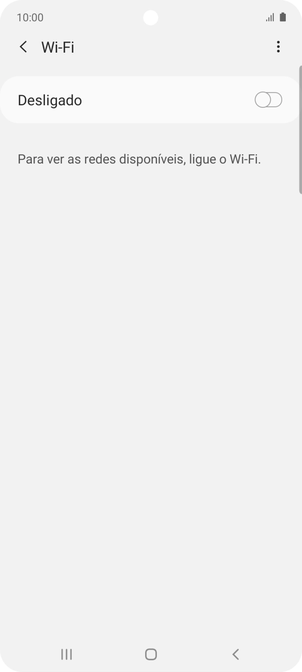 Prima o indicador para ativar a função.