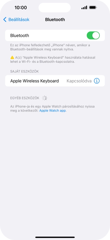 Húzd az ujjad felfelé a kijelző aljáról, hogy visszatérj a kezdőképernyőhöz.