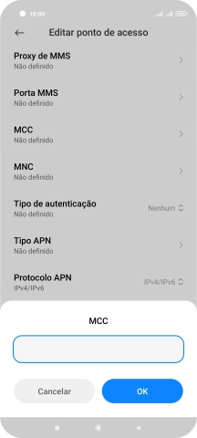 Introduza 268 e prima OK.