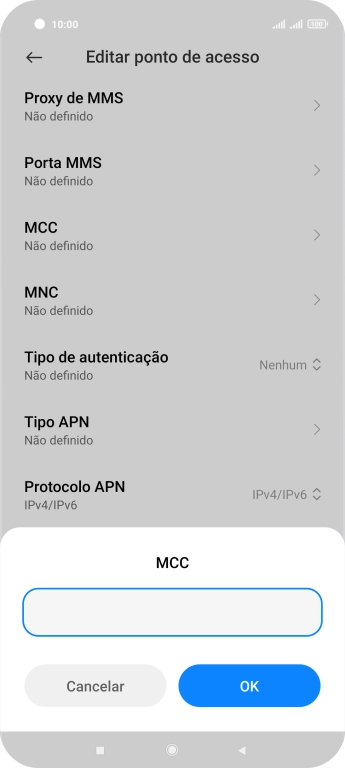 Introduza 268 e prima OK.