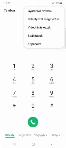 Válaszd a Beállítások lehetőséget.