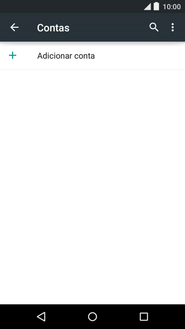 Prima Adicionar conta.