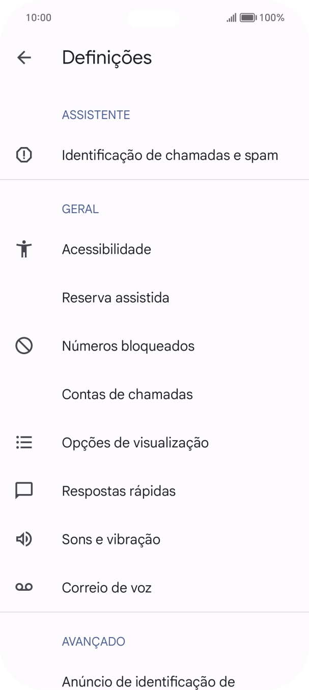 Prima Contas de chamadas.
