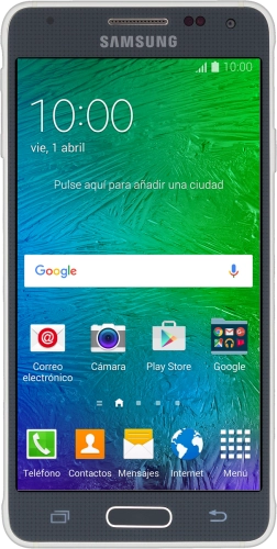 Imagen 1: Vista frontal del Samsung Galaxy Alpha - DarkGray