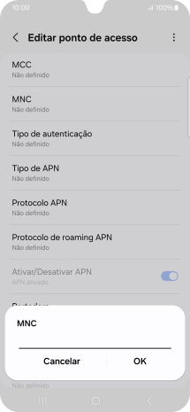 Introduza 01 e prima OK.