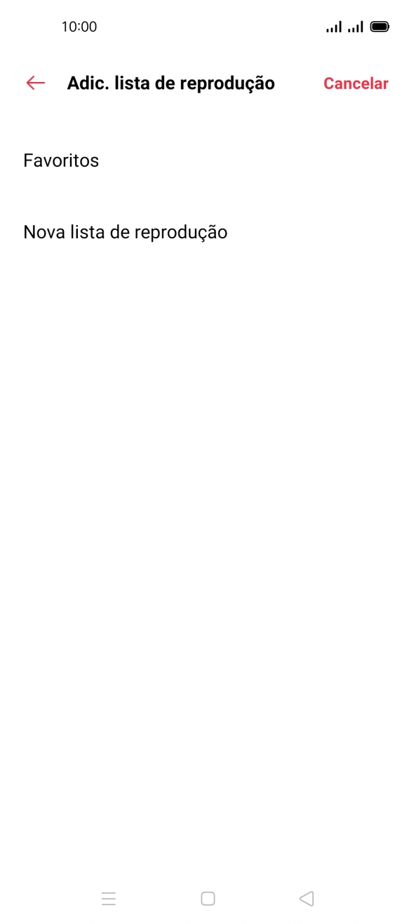 Prima Nova lista de reprodução.